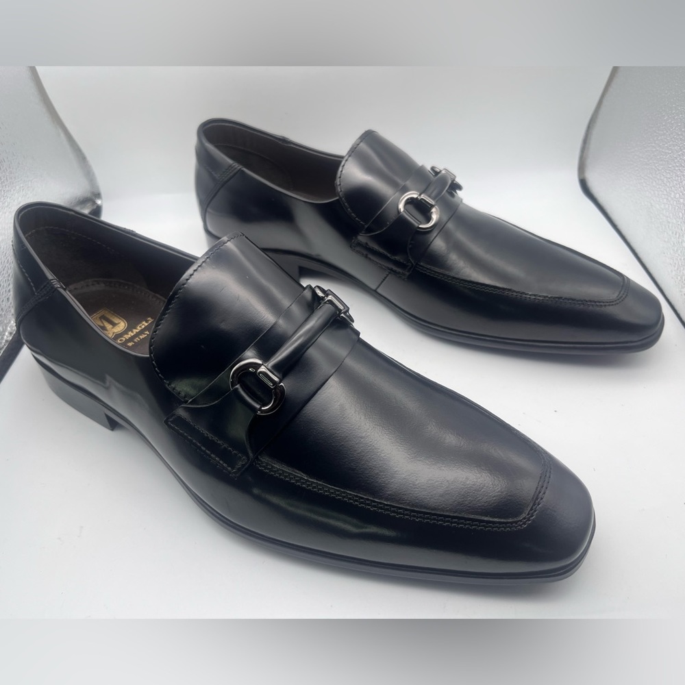 MENS BRUNO MAGLI RIALTO BLACK LEATHER HORSEBIT LOAFER SHOES, SZ 11 New No Box !